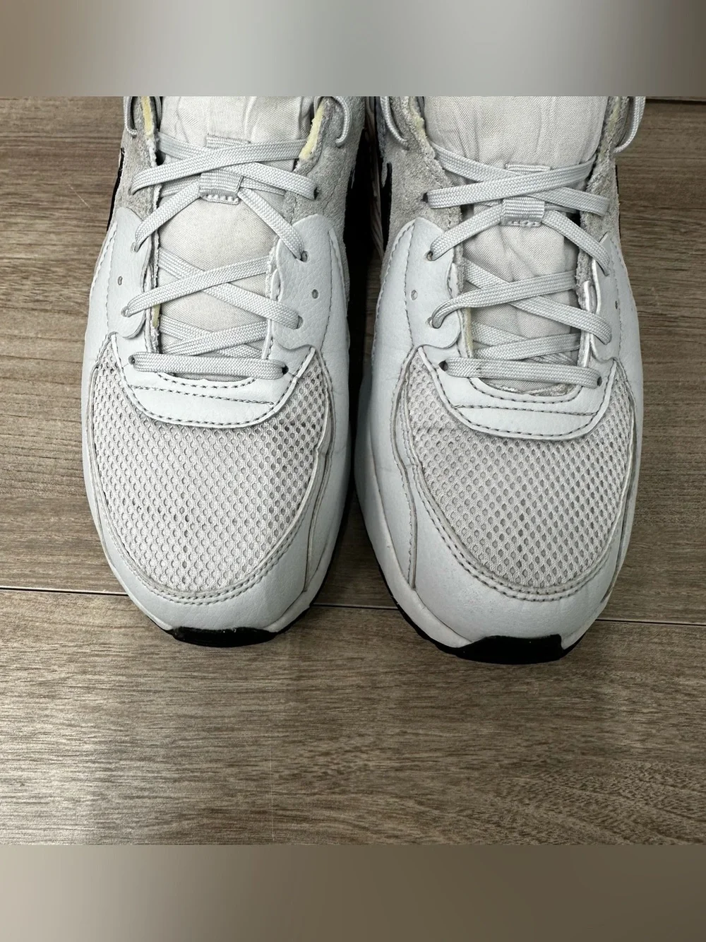 Nike Women's Air Max Excee CD5432-002 White Dust Pink Leather Sneakers Size 9.5